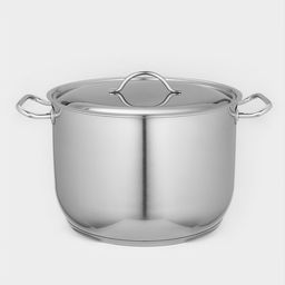 Кастрюля Amet «Профи», 20 л, d=34 см, цельнотянутая, капсульное дно, индукция, нержавеющая сталь, хромированная