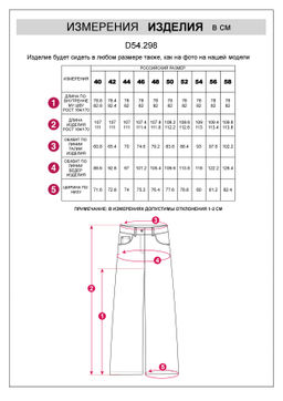 D54.298 Джинсы женские черный