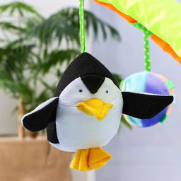 Развивающий коврик с дугами «Арктика», 100х87 см, 4 игрушки, Дельфин