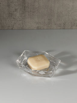 Мыльница 14,5x11,5x3,6 см прозрачный акриловый пластик
