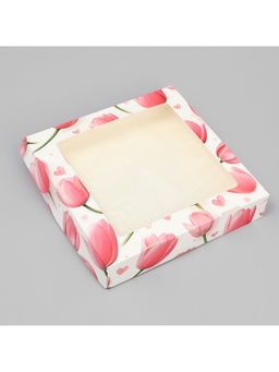 Цена за 5 шт. Коробки под конфеты сырники Тюльпаны, 20 х 20 х 4 см