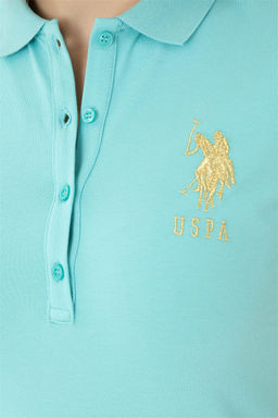 Женское трикотажное платье зеленого цвета - U.s. polo assn фото 6