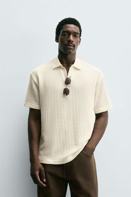 TEXTURED POLO SHIRT - Zara фото 2