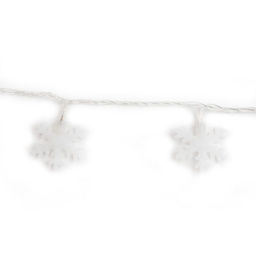 ULD-S0700-050/DTA WHITE IP20 SNOWFLAKES-2 Гирлянда светодиодная с контроллером Снежинки-2, 50 светодиодов, 7 м, белая, IP20,провод прозрачный