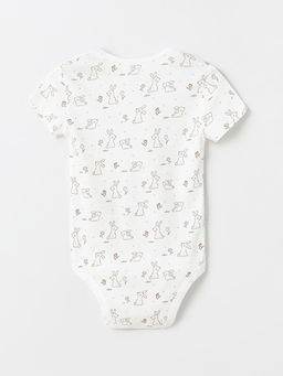 Bisiklet Yaka K?sa Kollu K?z Bebek ??t??tl? Body 2li - Waikiki фото 3