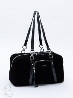 Сумка женская кожаная 91180MSS black Velina Fabbiano-Safenta в Новосибирске