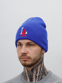 Шапка AMERICAN NEEDLE арт. 21019A-LOS Los Angeles Angels Cuffed Knit MILB (синий)  фото 2