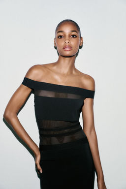 CONTRAST STRETCH DRESS - Zara фото 3