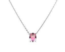Колье из серебра радужный кварц розовый, Ю-50009
