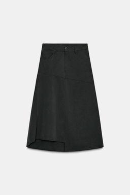 ASYMMETRIC MIDI SKIRT - Zara фото 7
