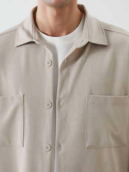 Regular Fit Poliviskon Cepli Erkek G?mlek Ceket