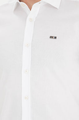 Erkek Beyaz Uzun Kollu Basic G_mlek Sepette S_rpriz _ndirim