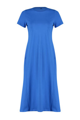 TRENDYOLMILLA Siyah Cepli Premium Bisiklet Yaka A-Line Orme Midi Elbise TWOSS24EL00169  фото 31