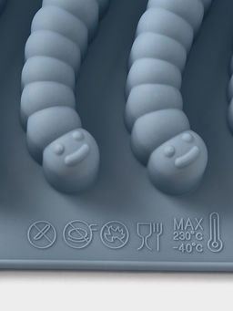 Форма для мармелада "Червячки" 20x10x1,5 см