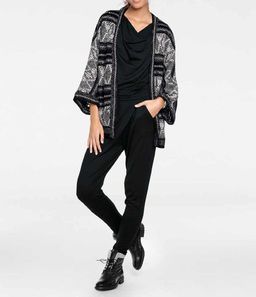 Кардиган, черно-серый - Linea tesini фото 3