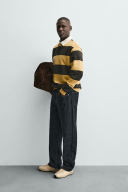 RUGBY SHIRT WITH CONTRAST COLLAR - Zara фото 12