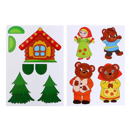 3D конструктор Народные сказки, три медведя - Unicon фото 4