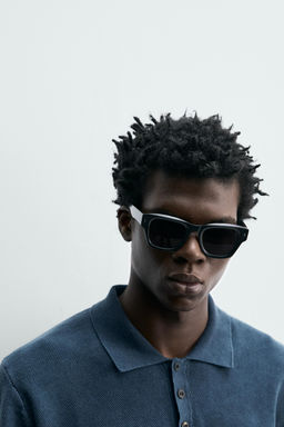 POLO PUNTO ESTRUCTURA LAVADA / ?ndigo claro - Zara фото 5