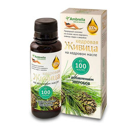 Кедровая живица (30%) на кедровом масле со зверобоем, бут., 100 мл