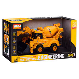 Экскаватор "Строитель" с бетономешалкой, в коробке