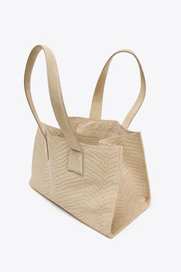 BRAIDED SUEDE SHOPPER - Zara фото 6