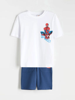 Spider-man Bask?l? Erkek Bebek Ti??rt ve ?ort 2li Tak?m