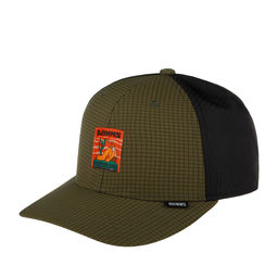 Бейсболка DJINNS арт. 6P TrueFit Resting Man (оливковый / черный)