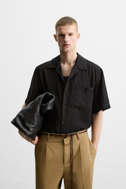 CREASED JACQUARD SHIRT - Zara фото 11