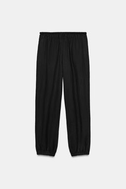 PANTAL?N BOMBACHO CINTURA EL?STICA / Negro - Zara фото 5