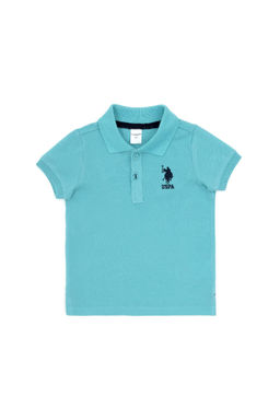 U. S. Polo Assn / Мятная базовая футболка-поло для мальчиков - U.s. polo assn фото 6