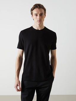 Bisiklet Yaka Penye Erkek Ti??rt