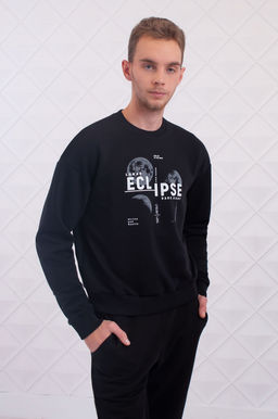 Арт. 6571 Толстовка мужская 46-54 (5 шт) Цвет:черный