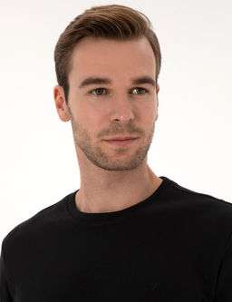 Siyah Regular Fit Sweatshirt