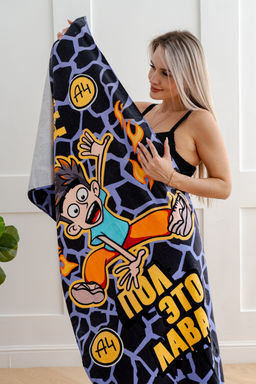 Полотенце пляжное  махровое 70*140, 100 % хлопок, А4 Лава - Протекс фото 3