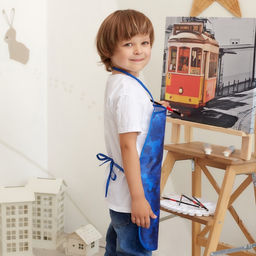 Фартук детский Этель Синий милитари, 49 х 39 см  фото 5