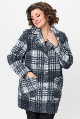 Пальто БелЭльСтиль 825 клетка