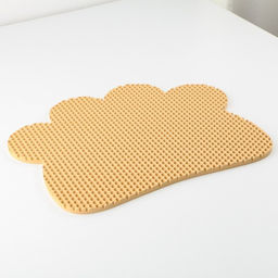 Коврик под миску и лоток Лапка, бежевый, 33,3х42,5 см - Пушистое счастье фото 6