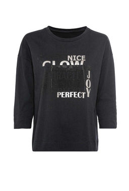 Блузка с рисунком, черная - Heine фото 2