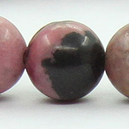 Родонит темно-розовый 10мм, браслет "Классика" длина 16см