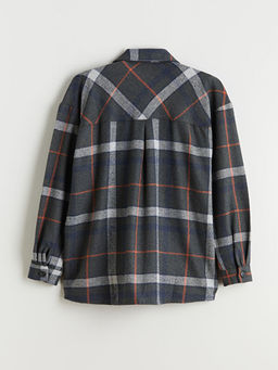 Ekose Oversize Kad?n Oduncu G?mlek Ceket