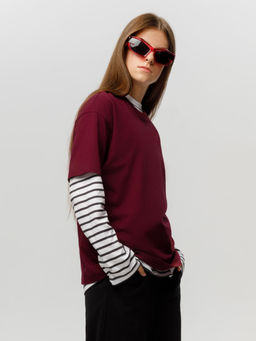 КБ 302922/бордовый 1528 фуфайка (футболка) дет