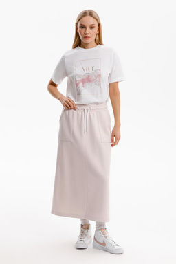 ЕВТ 7030/розовый кашемир юбка жен