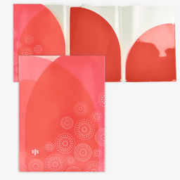 Папка для документов пластиковая арт. 49686/ 12 КРУГИ (полипропилен, формат А4, 23х31.5 см, 3 отделе