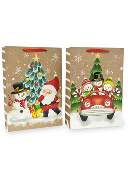 Пакет Новогодний 31*44*12 см (12 шт) SF-7829, микс №41 - Больше подарков фото 2