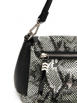 Сумка женская иск/кожа+нат/кожа GT-MDQL 63695/ MDQ-1/F 899-1/109A-1 3отд, плечевой ремень, черный SALE 262957 - Adelia фото 4