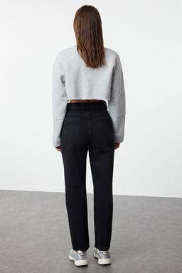 TRENDYOLMILLA Mavi Yuksek Bel Straight Jeans TWOSS23JE00089  фото 35