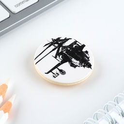 Цена за 2 шт. Значок и брелок на 23 Февраля «Для настоящего героя», подарочный набор : 2 предмета