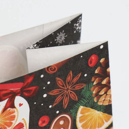 Цена за 10 шт. Пакет подарочный без ручек новогодний «Счастливых моментов», 10×19.5×7 см