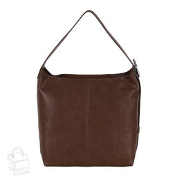 Сумка женская кожаная 3349-1Q brown Polina&Eiterou  в Новосибирске