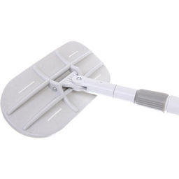 Швабра с насадкой из микрофибры, телескопическая ручка 77-120см силиконовое основание ZY5011